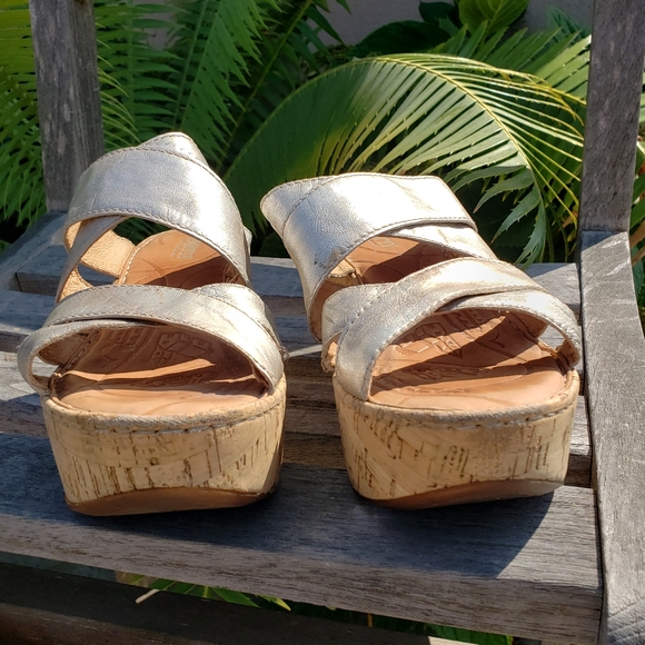 Born Orthotic Platform Wedge Slip-On Mule Sandals - Picture 2 of 9